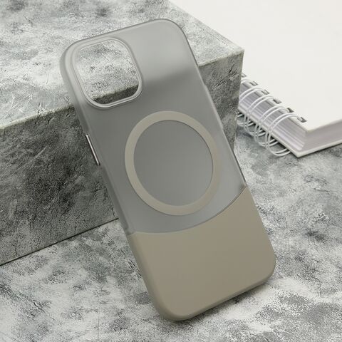 Zastitna maska (futrola) PUZZLE - iPhone 15 siva (MS).