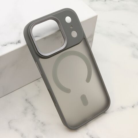 Zastitna maska (futrola) SILKY MagSafe II - iPhone 17 Pro siva (MS).