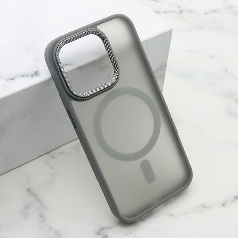 Zastitna maska (futrola) SILKY MAGSAFE II - iPhone 15 Pro (6.1) siva (MS).