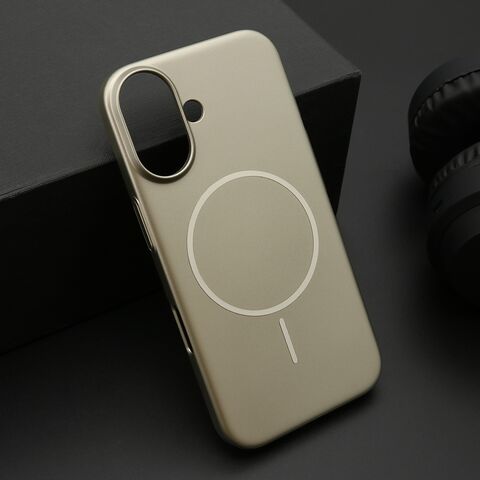 Zastitna maska (futrola) PURE mat MagSafe - iPhone 16 (6.1) zlatna (MS).