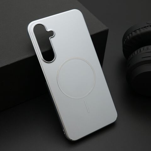 Zastitna maska (futrola) PURE mat MagSafe - Samsung A556 Galaxy A55 5G srebrna (MS).