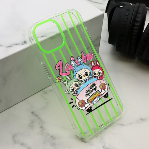 Zastitna maska (futrola) print PARTY - iPhone 15 zelena LBB004 (MS).