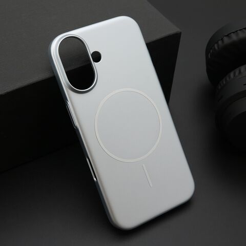 Zastitna maska (futrola) PURE mat MagSafe - iPhone 16 (6.1) srebrna (MS).