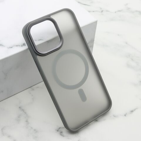 Zastitna maska (futrola) SILKY MAGSAFE II - iPhone 15 Pro Max (6.7) siva (MS).