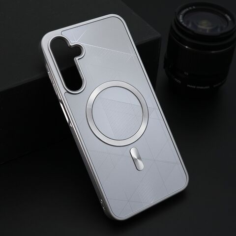 Zastitna maska (futrola) ZEN SHIELD MagSafe - Samsung A256 Galaxy A25 5G srebrna (MS).