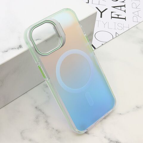 Zastitna maska (futrola) SUNSET MagSafe - iPhone 15 zelena (MS).