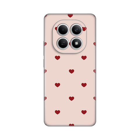 Zastitna silikonska maska (futrola) PRINT - Xiaomi Redmi Note 15 4G Beige Hearts.