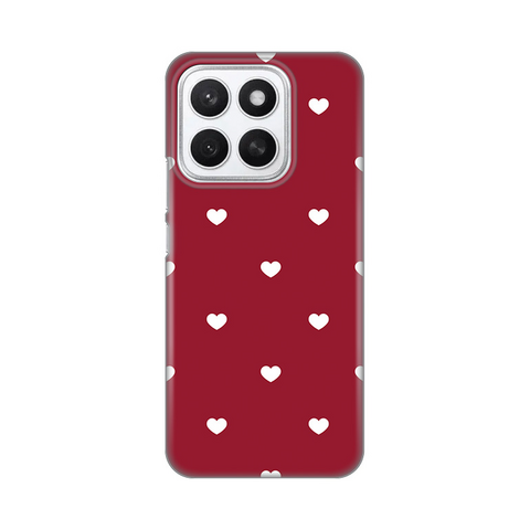 Zastitna ultra tanka (skin) maska / futrola PRINT - Huawei Honor X8c Burgundy Hearts.