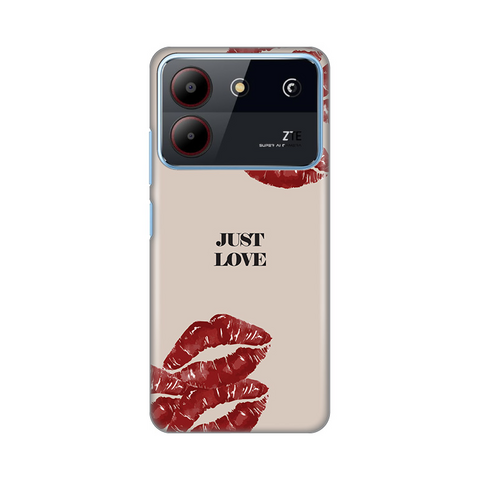 Zastitna ultra tanka (skin) maska / futrola PRINT - ZTE Blade A54 Just Love.