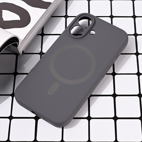 Zastitna maska (futrola) Magsafe Pure color - iPhone 16 6.1 siva.