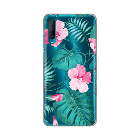 Zastitna ultra tanka (skin) maska / futrola PRINT - Alcatel 1S (2020)/A1 Alpha 20 Tropical Florals.