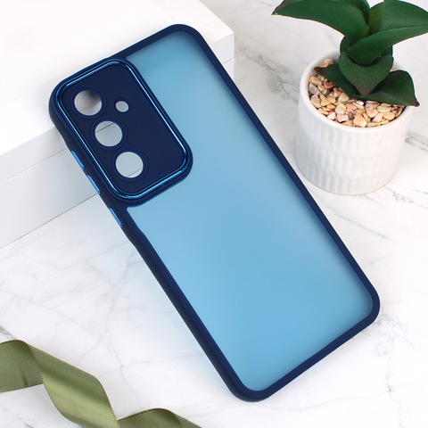 Zastitna maska (futrola) Shining Camera - Samsung A556 Galaxy A55 5G plava.