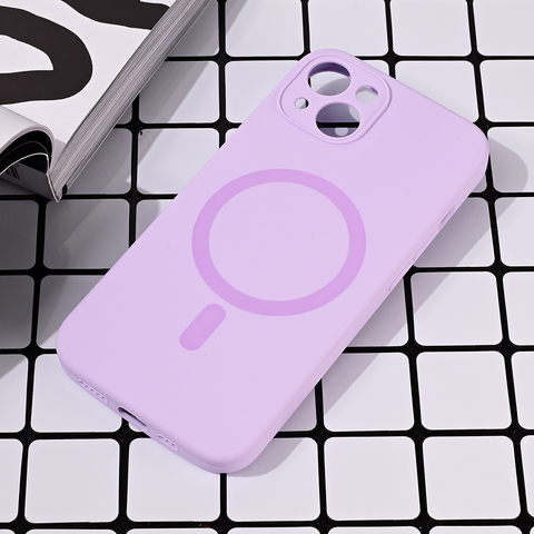 Zastitna maska (futrola) Magsafe Pure color - iPhone 15 6.1 lila.