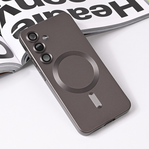 Zastitna maska (futrola) Magsafe Chrome - Samsung S931 Galaxy S25 siva.