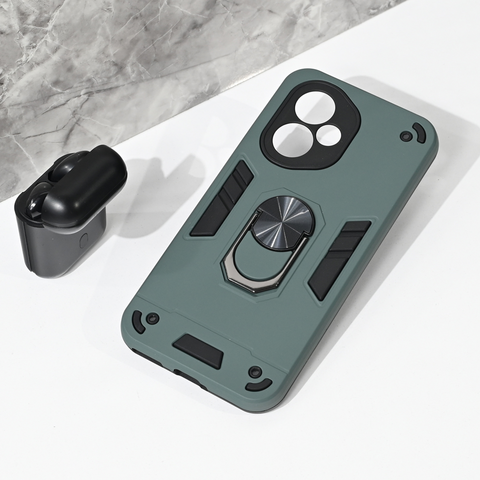 Zastitna maska (futrola) Hard Ring - Huawei Honor 400 tamno siva.