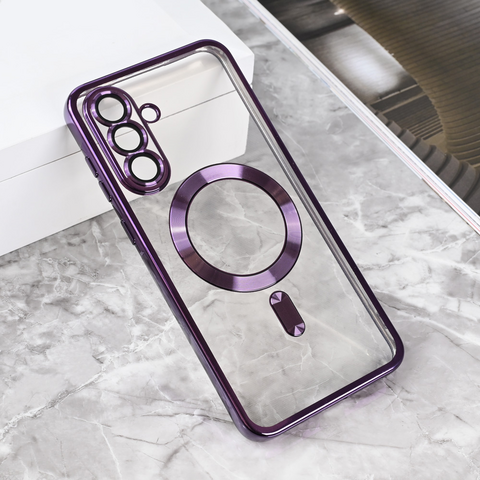 Zastitna maska (futrola) Magsafe Lux - Samsung A366 Galaxy A36 5G ljubicasta.