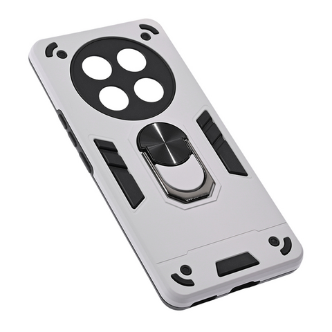 Zastitna maska (futrola) Hard Ring - Huawei Honor Magic 7 lite svetlo siva.