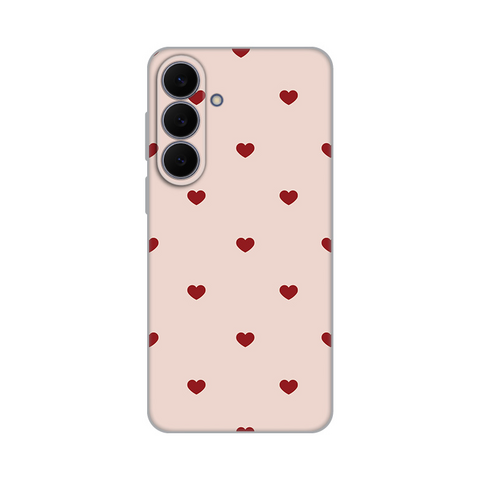 Zastitna silikonska maska (futrola) PRINT - Samsung S731B Galaxy S25 Fe Beige Hearts.