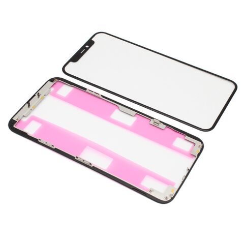 Staklo touchscreen-a - Iphone 11 Pro + okvir + OCA stiker crni (MS).