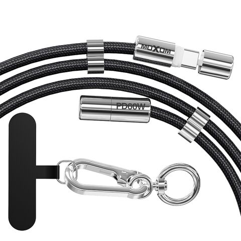 USB data kabl Moxom MX-CB312 Type C na Type C strap crni (MS).