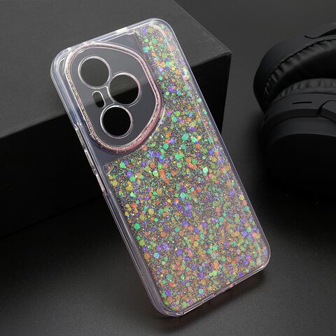 Zastitna maska (futrola) CRYSTAL GLOW - Huawei Honor 400 Pro roze (MS).