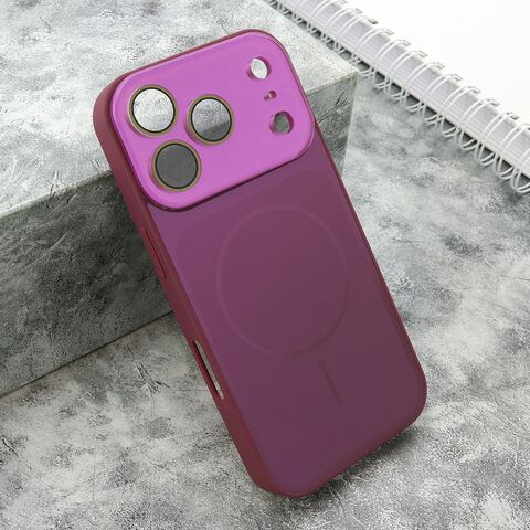 Zastitna maska (futrola) COLOR METAL MagSafe II - iPhone 17 Pro roze (MS).