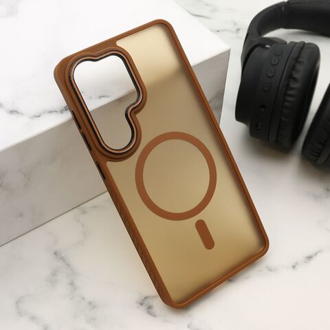 Zastitna maska (futrola) COLOR LOOK MagSafe - Samsung S948 Galaxy S26 Ultra 5G braon (MS).