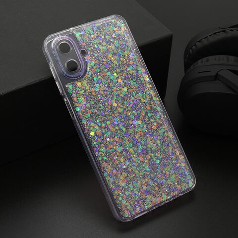 Zastitna maska (futrola) CRYSTAL GLOW - Samsung A075F Galaxy A07 ljubicasta (MS).