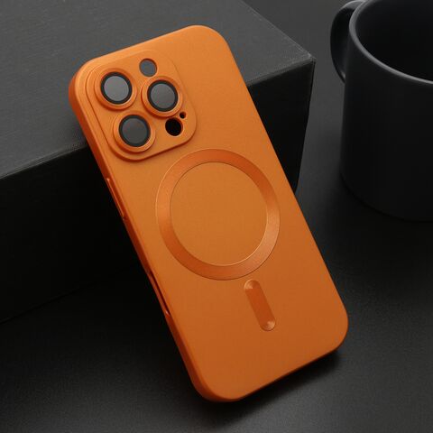 Zastitna maska (futrola) ELEGANT MAGSAFE - iPhone 16 Pro (6.3) narandzasta (MS).
