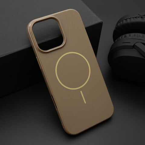 Zastitna maska (futrola) JELLY MagSafe - iPhone 16 Pro Max (6.9) tamno zlatna (MS).