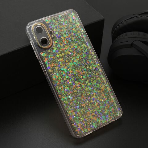 Zastitna maska (futrola) CRYSTAL GLOW - Samsung A075F Galaxy A07 narandzasta (MS).