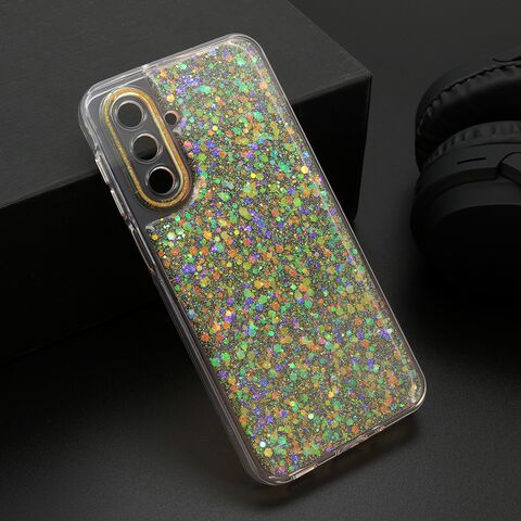 Zastitna maska (futrola) CRYSTAL GLOW - Samsung A175 Galaxy A17/A176B Galaxy A17 5G narandzasta (MS).