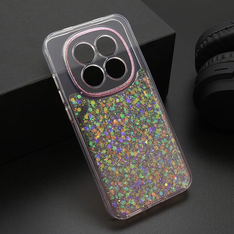 Zastitna maska (futrola) CRYSTAL GLOW - Xiaomi Redmi Note 15 Pro 5G roze (MS).