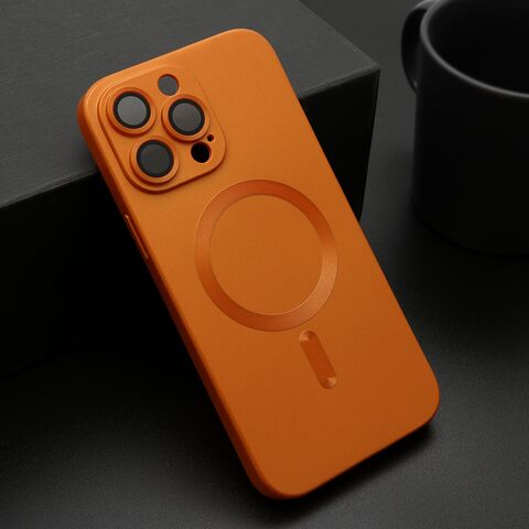 Zastitna maska (futrola) ELEGANT MAGSAFE - iPhone 14 Pro Max (6.7) narandzasta (MS).