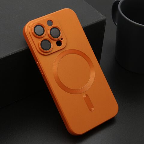 Zastitna maska (futrola) ELEGANT MAGSAFE - iPhone 15 Pro (6.1) narandzasta (MS).
