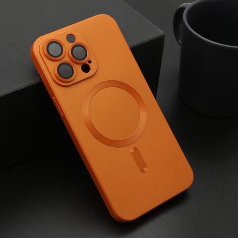 Zastitna maska (futrola) ELEGANT MAGSAFE - iPhone 15 Pro Max (6.7) narandzasta (MS).