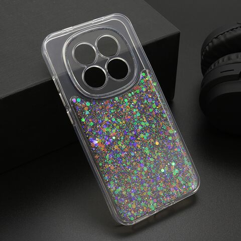 Zastitna maska (futrola) CRYSTAL GLOW - Xiaomi Redmi Note 15 Pro 5G srebrna (MS).