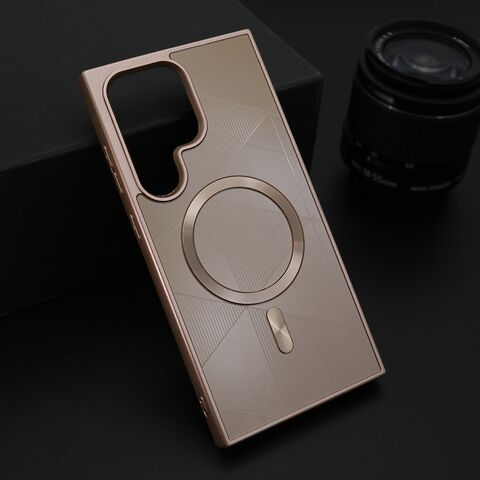 Zastitna maska (futrola) ZEN SHIELD MagSafe - Samsung S928 Galaxy S24 Ultra 5G roze (MS).