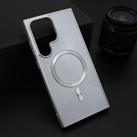 Zastitna maska (futrola) ZEN SHIELD MagSafe - Samsung S928 Galaxy S24 Ultra 5G srebrna (MS).