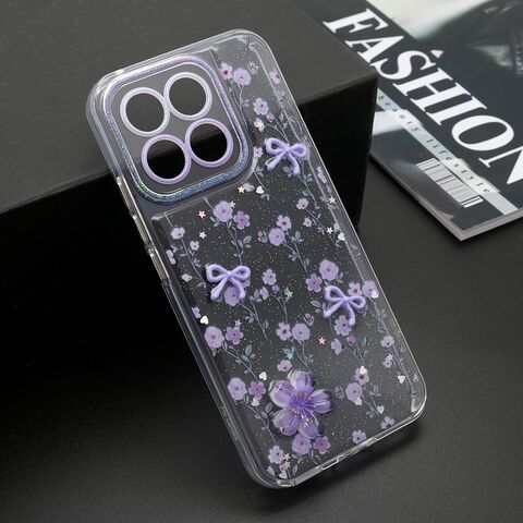 Zastitna maska (futrola) WHISPER - Huawei Honor X8c ljubicasta (MS).