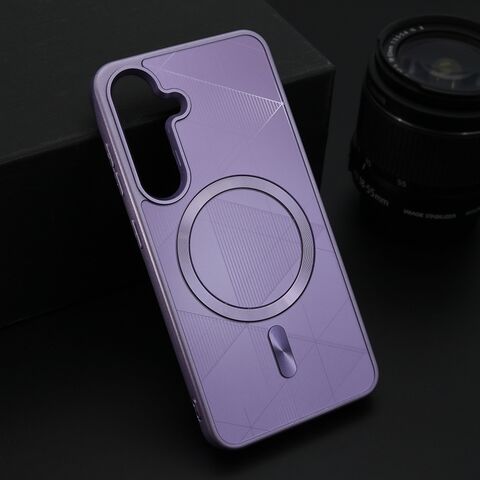 Zastitna maska (futrola) ZEN SHIELD MagSafe - Samsung S921 Galaxy S24 5G ljubicasta (MS).