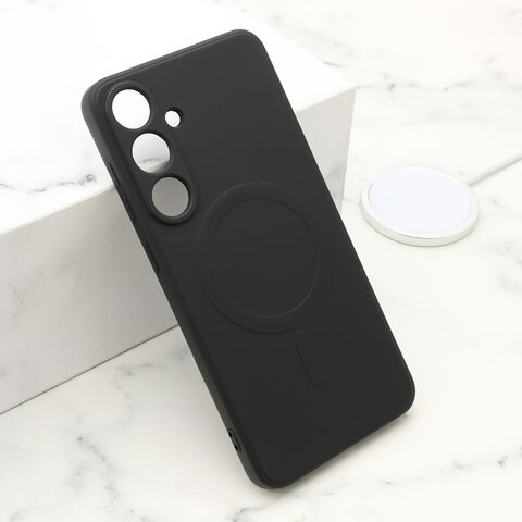 Zastitna maska (futrola) VELVET TOUCH MagSafe - Samsung S936 Galaxy S25 Plus 5G crna (MS).