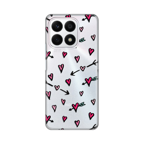 Zastitna ultra tanka (skin) maska / futrola PRINT - Huawei Honor X8a Heart Pattern.