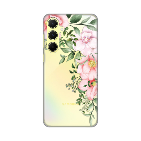 Zastitna ultra tanka (skin) maska / futrola PRINT - Samsung A556 Galaxy A55 5G Gentle Rose Pattern.