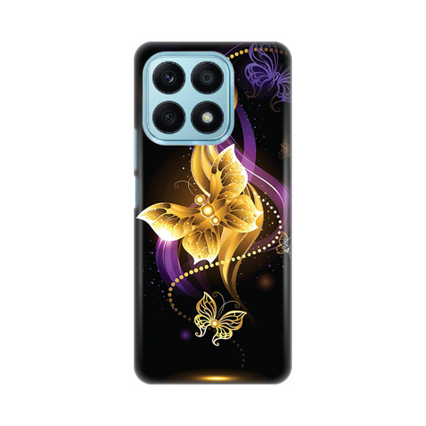 Zastitna ultra tanka (skin) maska / futrola PRINT - Huawei Honor X8a Golden butterfly.