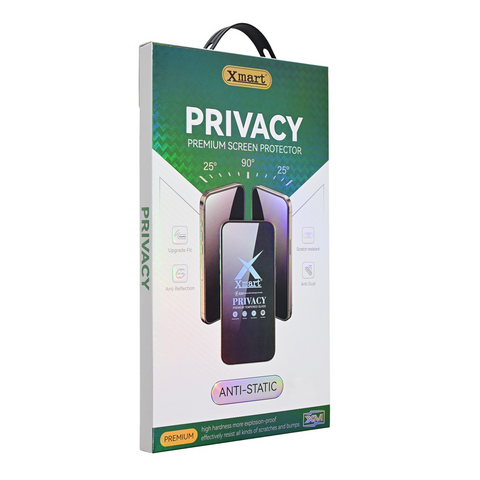 Staklena folija (zastitno kaljeno staklo) za ekran X mart 9D Privacy - iPhone 15 6.1.