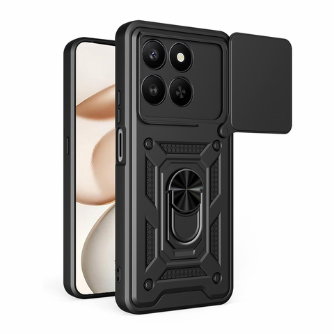 Zastitna maska (futrola) Hard Shield - Huawei Honor X7d 4G/400 Smart 5G crna.