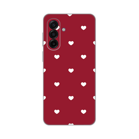 Zastitna ultra tanka (skin) maska / futrola PRINT - Samsung A175 Galaxy A17 Burgundy Hearts.
