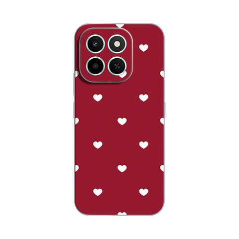 Zastitna ultra tanka (skin) maska / futrola PRINT - Huawei Honor X6c Burgundy Hearts.