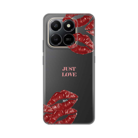 Zastitna ultra tanka (skin) maska / futrola PRINT - Honor X7d 4G/400 Smart 5G Just Love Pink.